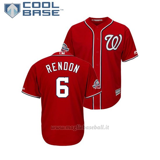 Maglia Baseball Uomo Washington Nationals Anthony Rendon 2018 All Star Game Cool Base Scarlet